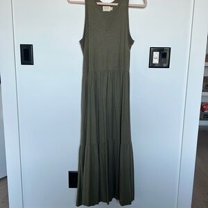 Nation sleeveless dress army green!